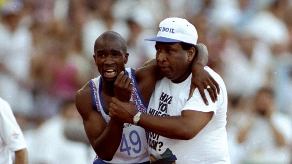 This week in Olympic history: 29 July - Aug 4, Derek Redmond's Father Helps injured son finish race