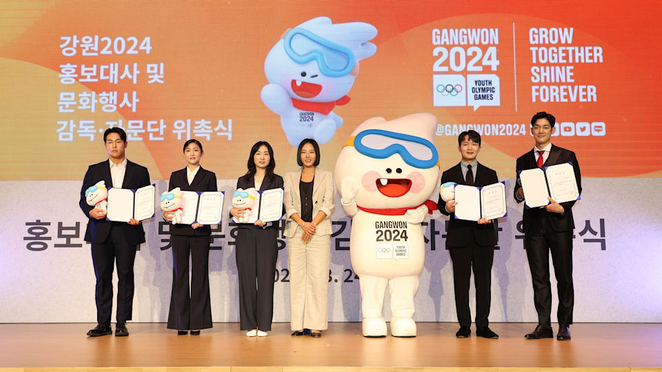 Gangwon 2024 celebrates 300 days to go with new Ambassadors and mascot poses