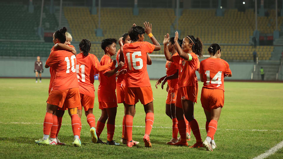 SAFF Women’s Championship 2024 football India beat Pakistan 52 in