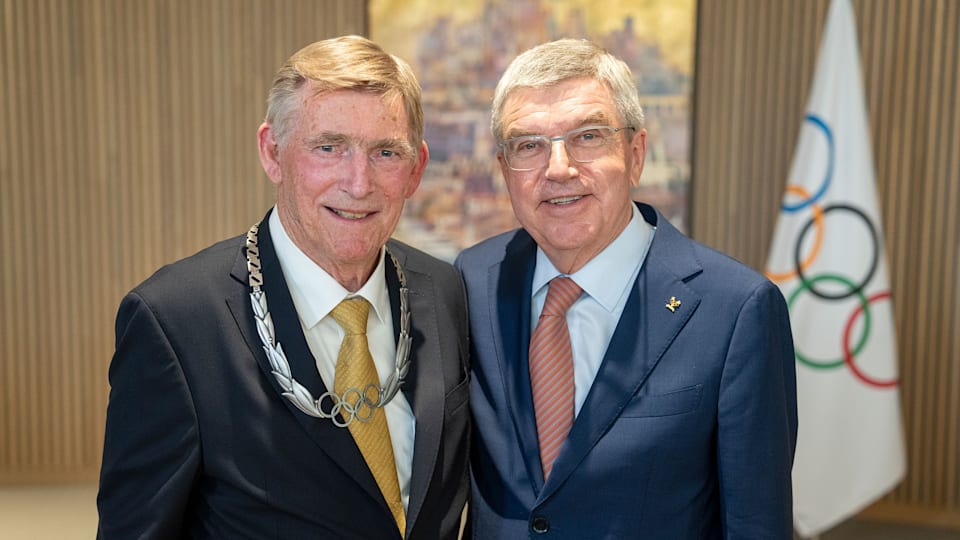 IOC awards Olympic Order to Jan Dijkema, former President of the International Skating Union, for his contribution to sport 