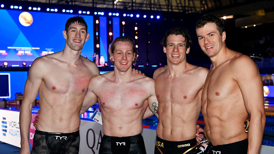 Swimming, World Aquatics Championships 2025 USA take men's 4x100m