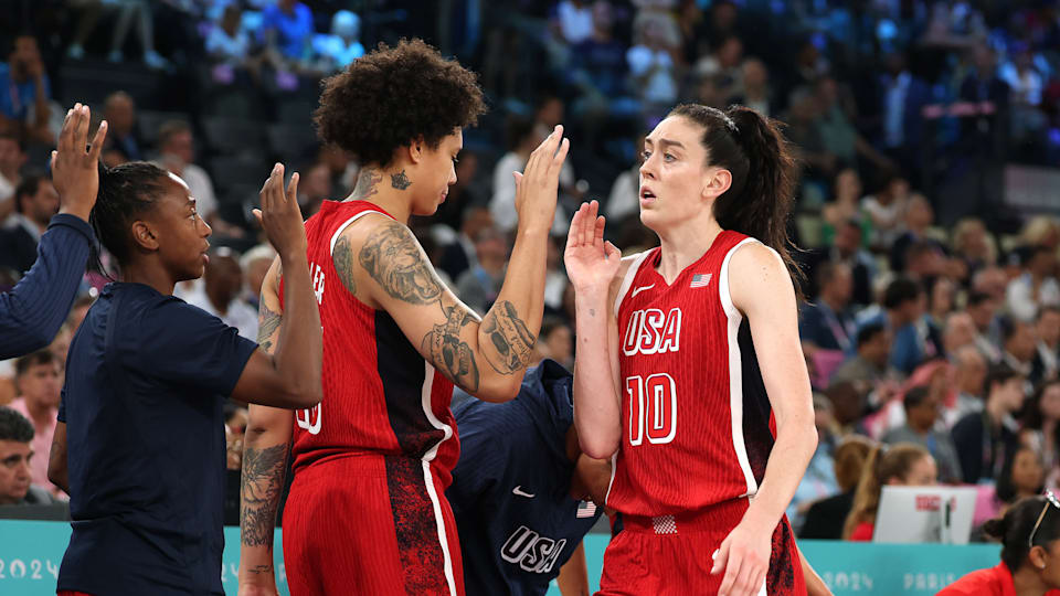 Team USA beat France 67-66 to make it a record eighth consecutive Olympic title in women's basketball | Paris 2024 Olympics Basketball Highlights and Results | Mania Sports