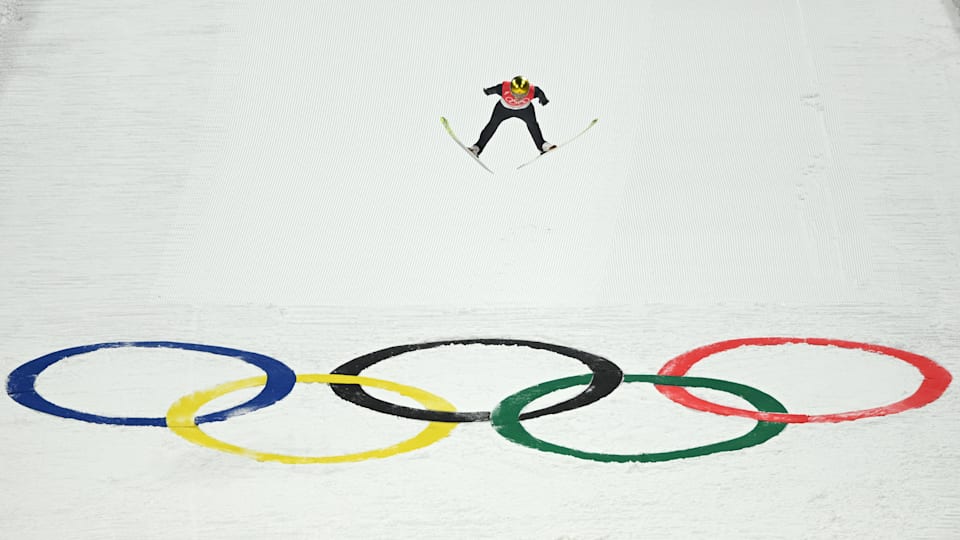 Der deutsche Skispringer Karl Geiger gewinnt Bronze im Einzel der M?nner in Beijing 2022.