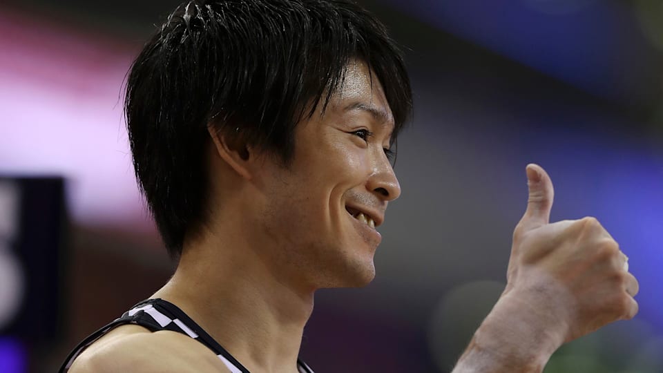 全日本シニア選手権に個人で出場する内村航平。多くの選手とともに久々の実戦に臨む