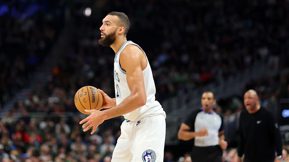 Rudy Gobert #27 of the Minnesota Timberwolves