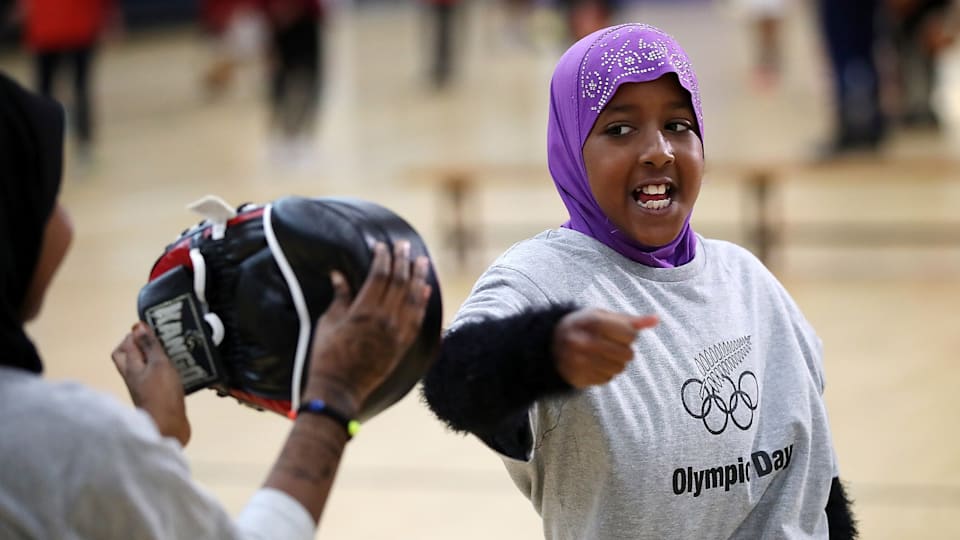 Refugees get active and embrace unique school sports day