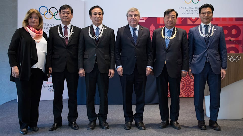 IOC President awards the Olympic Order to PyeongChang 2018 organisers