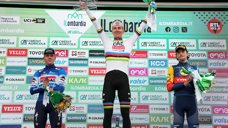 Il Lombardia 2024 Tadej Pogacar first man in 75 years to win