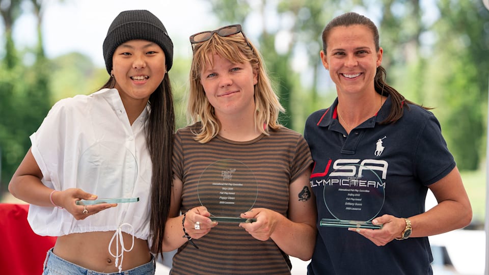 Des olympiennes reçoivent les Trophées du fair-play et le CIO fait don d'une rampe de skate à l'occasion de la Journée olympique