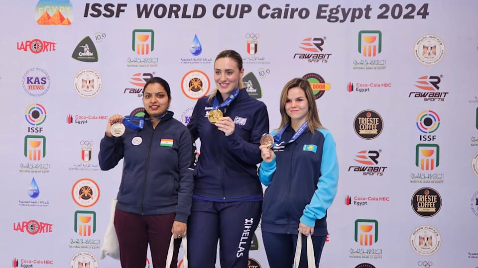 ISSF World Cup 2024 Cairo shooting India’s Anuradha Devi wins silver