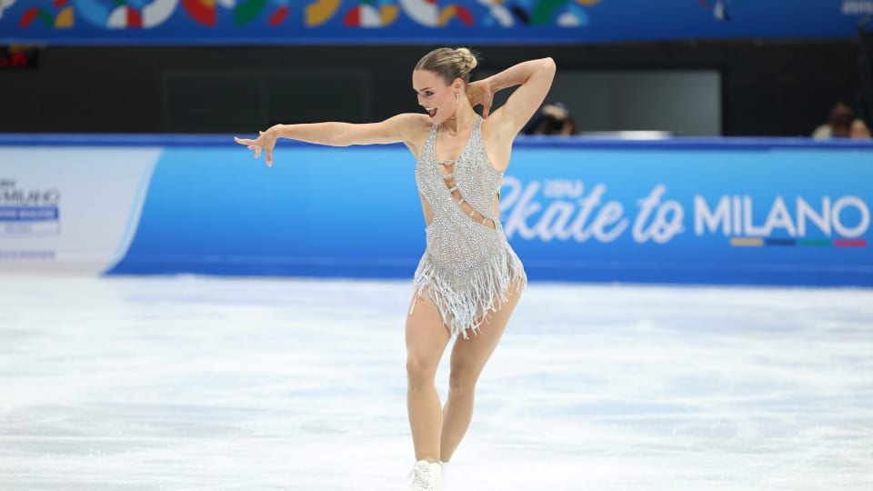 Loena Hendrickx is third after the short program at the 2025 ISU Skate to Milano Figure Skating Qualifier in Beijing.