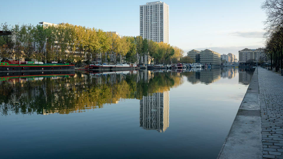 La Villette pond in Paris