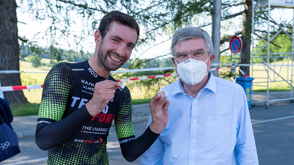 IOC President supporting the Refugee Olympic Team on the road to Tokyo