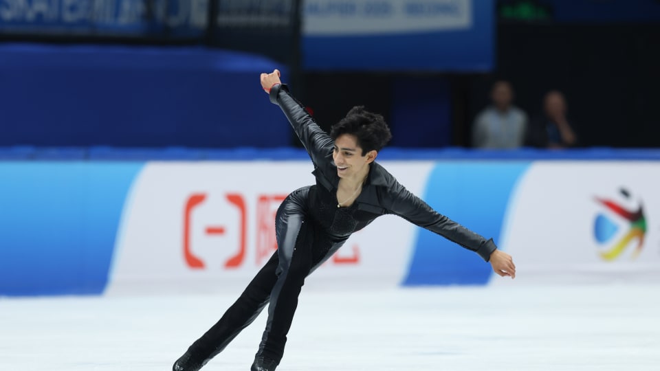 El mexicano Donovan Carrillo, durante el Clasificatorio Olímpico de Patinaje Artístico 2025