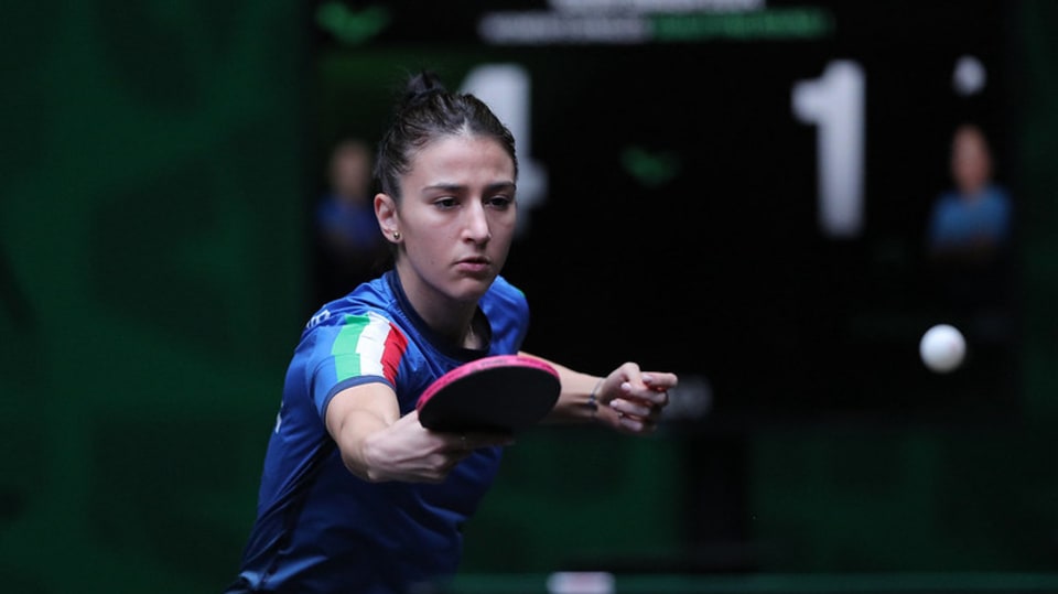 Saudi Smash 2024 Giorgia Piccolin in azione di rovescio