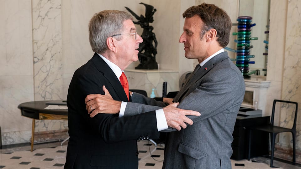 IOC President Bach in Paris to meet President Macron, and visit the Organising Committee for the Olympic Games Paris 2024 