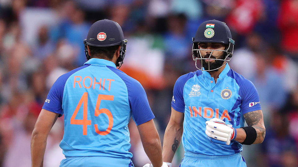 Rohit Sharma and Virat Kohli of India.