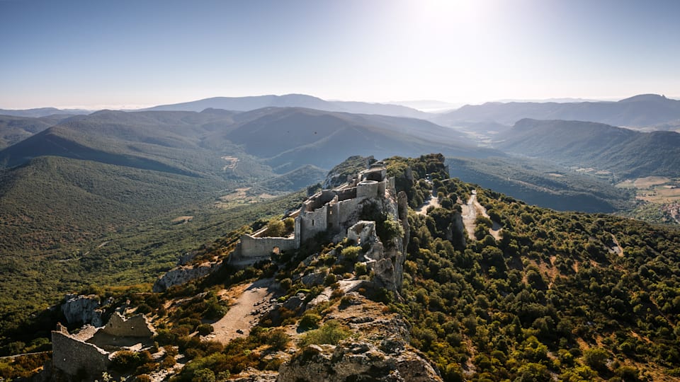 Peyrepertuse Castle, a fortress at dizzying heights in the southern Corbières Massif
