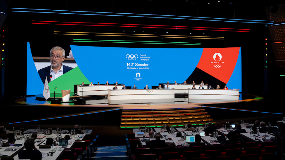 142nd IOC Session Games of the XXXIII Olympiad Paris 2024 report by ?tienne Thobois Palais des Congrès, Grand Amphithé?tre