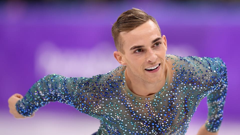 Adam Rippon of the United States competes during the Men's Single Free Program on day eight of the PyeongChang 2018 Winter Olympic Games 