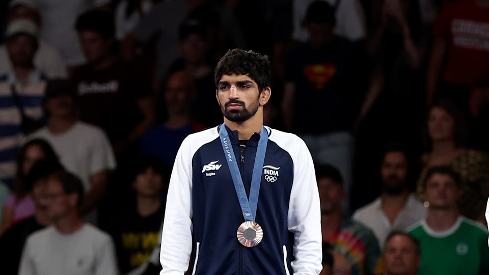 Paris 2024 wrestling Aman Sehrawat India’s youngest Olympic medal winner