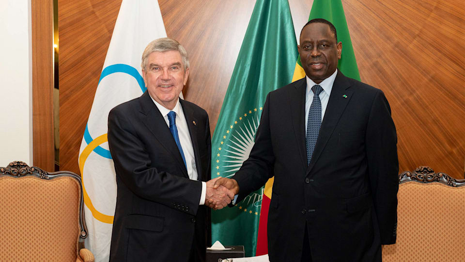 IOC President Thomas Bach meets with Macky Sall, President of the Republic of Senegal