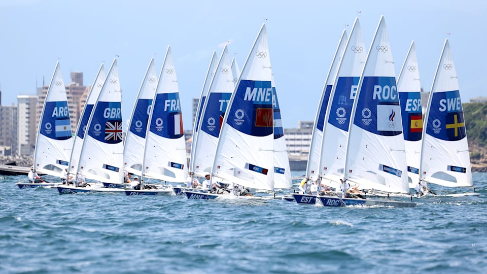  Men's Laser fleet practice, Tokyo 2020 Olympic Games