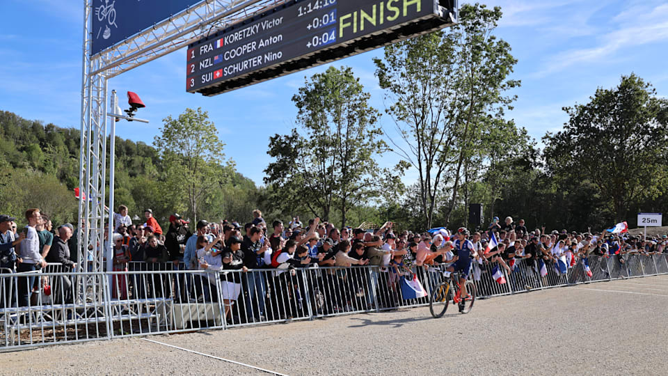 Paris 2024 Mountain Bike Test Event Elancourt hill transformed into the theatre of a beautiful Olympic celebration