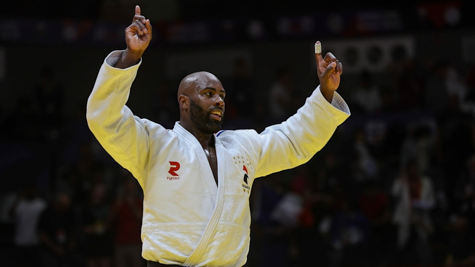 Teddy Riner at the Judo World Championships 2023