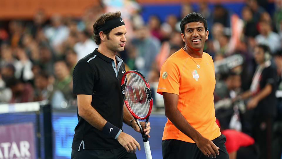 Rohan Bopanna and Roger Federer