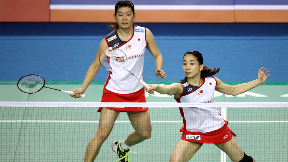 髙橋礼華（奥）&松友美佐紀（手前）の「タカマツ」ペアはリオデジャネイロ五輪の女子ダブルスで金メダルを獲得した