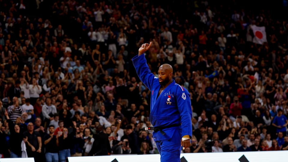 Teddy Riner at the Paris Grand Slam 2024