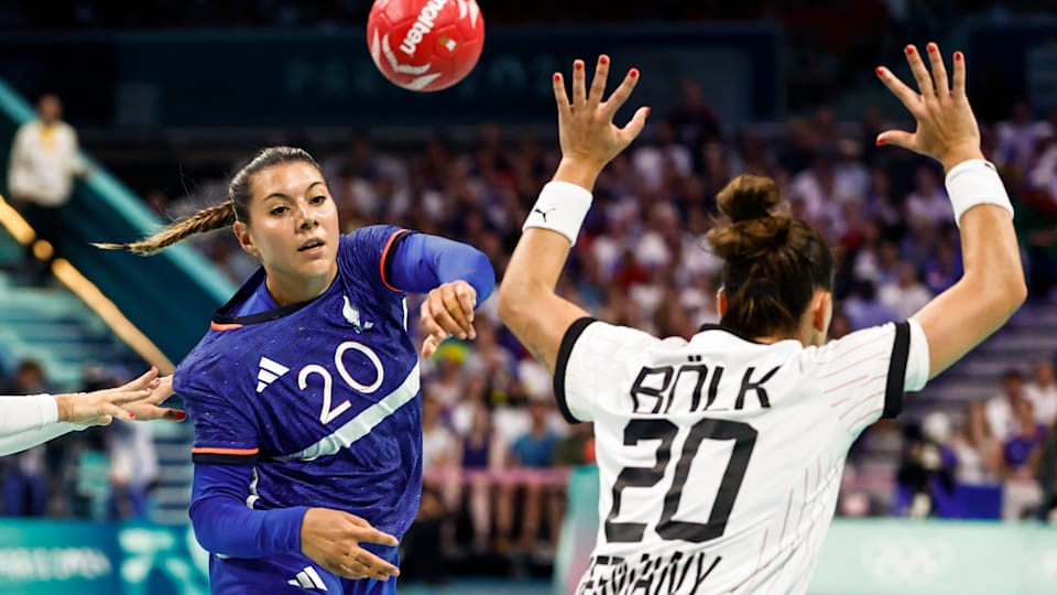 Handball femme discount