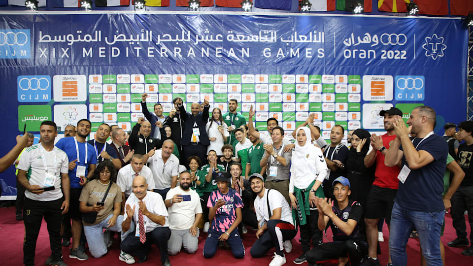 Algeria team during Mediterranean Games