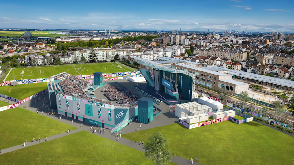 Le Bourget Sport Climbing Venue OS 2024 klättring