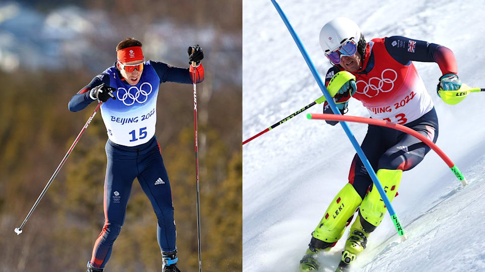 Team GB's Andrew Musgrave and Dave Ryding at Beijing 2022