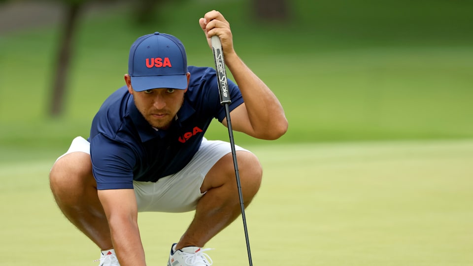 Xander Schauffele (USA) practices ahead of the Tokyo 2020 Olympic Games