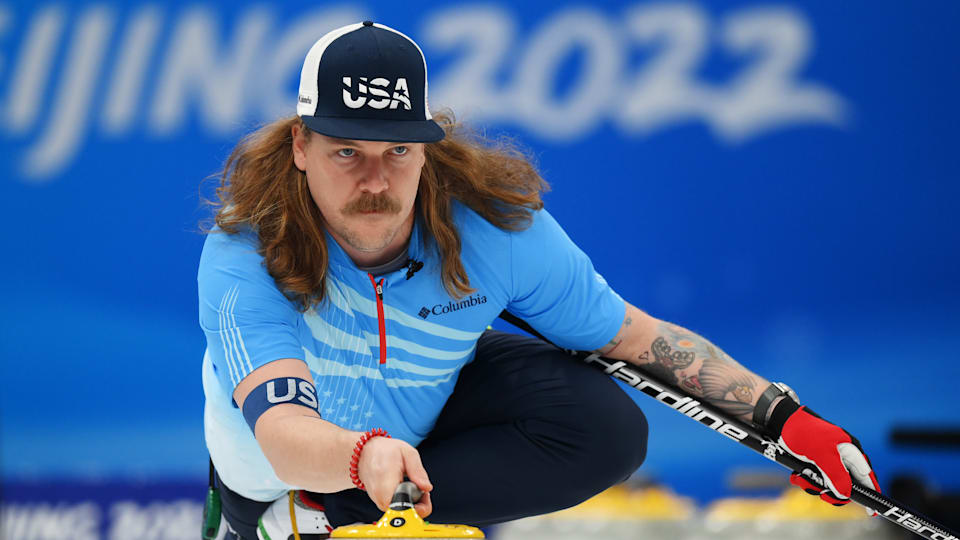 Matt Hamilton helps US men's curling team earn huge win at Beijing Games