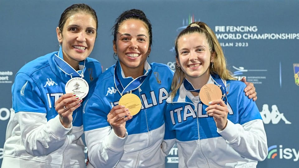 Arianna Errigo, Alice Volpi e Martina Favaretto, fioretto femminile Italia, Mondiali scherma 2023