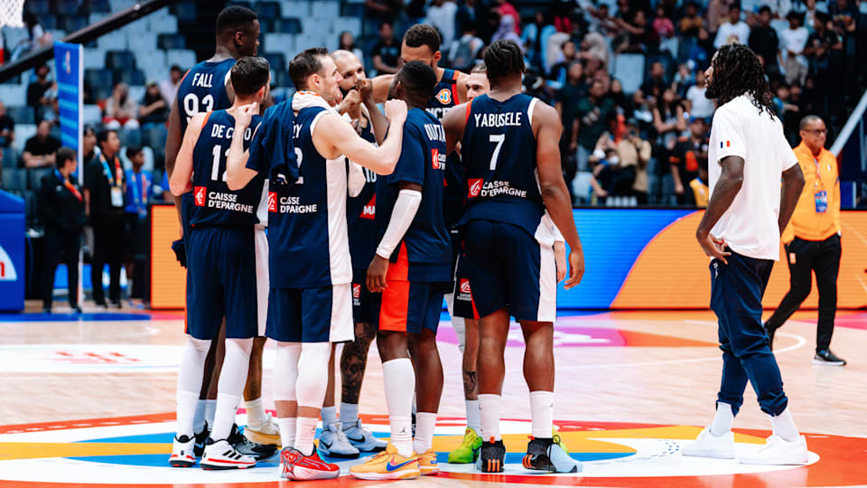 French basketball team during the 2023 FIBA World Cup