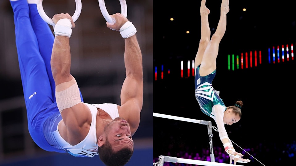 Samir Ait Said of France and Kaylia Nemour of Algeria (Photo credits respectively: Laurence Griffiths and Naomi Baker/Getty Images)