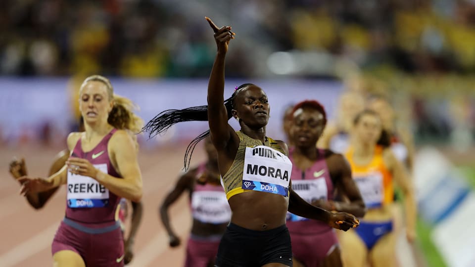 Athletics, Doha Diamond League 2024 World champion Mary Moraa holds