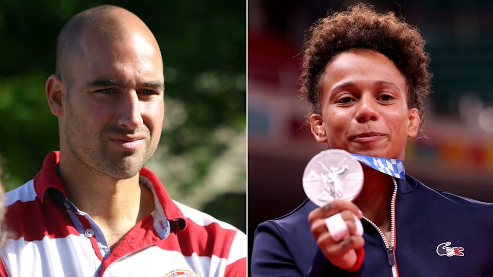 French athletes Benjamin Rondeau (rowing) and Amandine Buchard (judo)