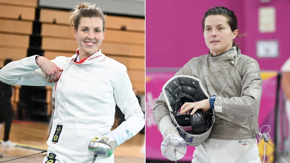 Auriane Mallo-Breton and Cécilia Berder of France