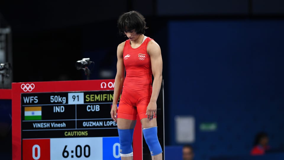 Vinesh Phogat competed in the 50kg weight category at the Paris 2024 Olympics wrestling competition.