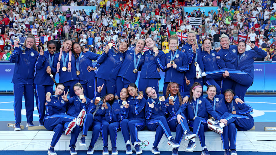 Estados Unidos con la medalla de oro en fútbol femenino en París 2024