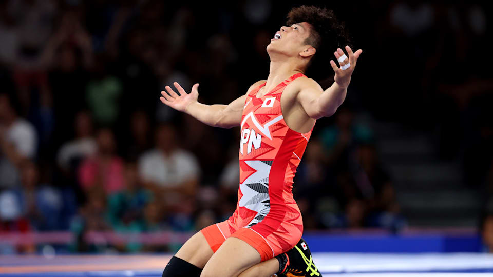 Japan's Kiyooka Kotaro claimed gold in the men's 65kg freestyle wrestling final | Paris 2024 Summer Games Wrestling Highlights and Results | Mania Sports