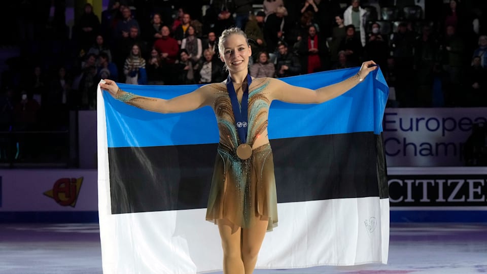 Niina Petrokina gave Estonia a home triumph at the 2025 European Figure Skating Championships