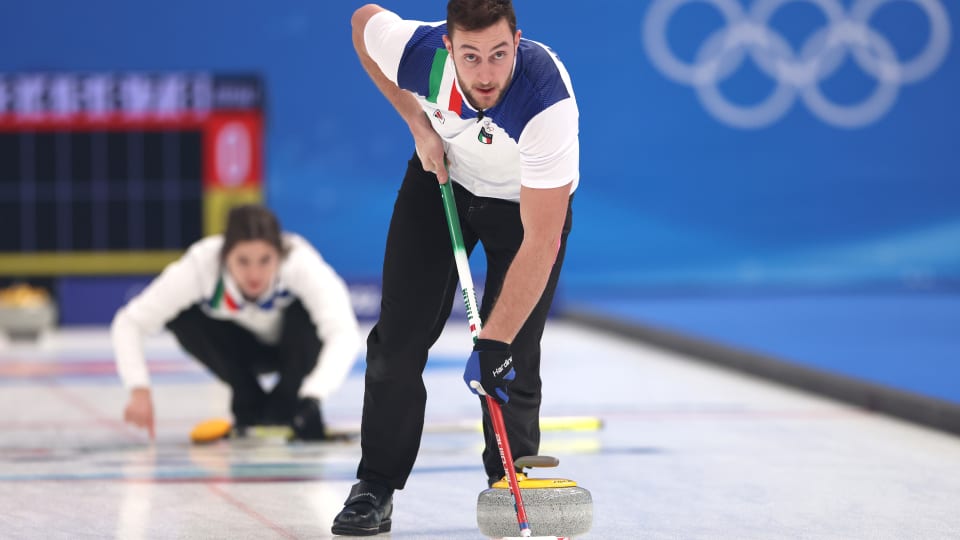 Amos Mosaner and Stefania Constantini will hope to defend their mixed doubles curling title on home ice at Milano Cortina 2026