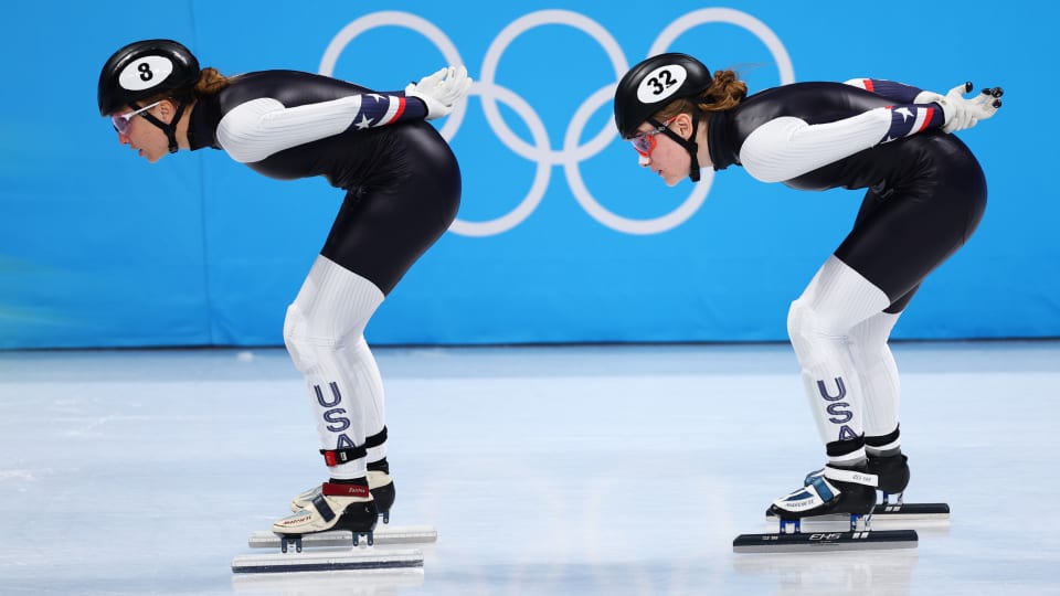 Kristen Santos Griswold and Corinne Stoddard of Team United States Beijing 2022 Winter Olympic Games?
